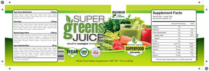 Fat Burning SuperGreens Powder - Maximum Slim | Nutrient-Rich Drink Mix for Metabolism Support