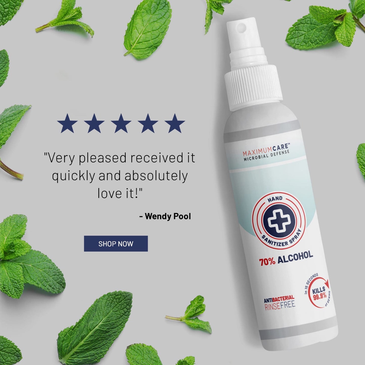 MAXIMUM Care Hand Sanitizer - FREE OFFER - Use Coupon Code: FREEHAND