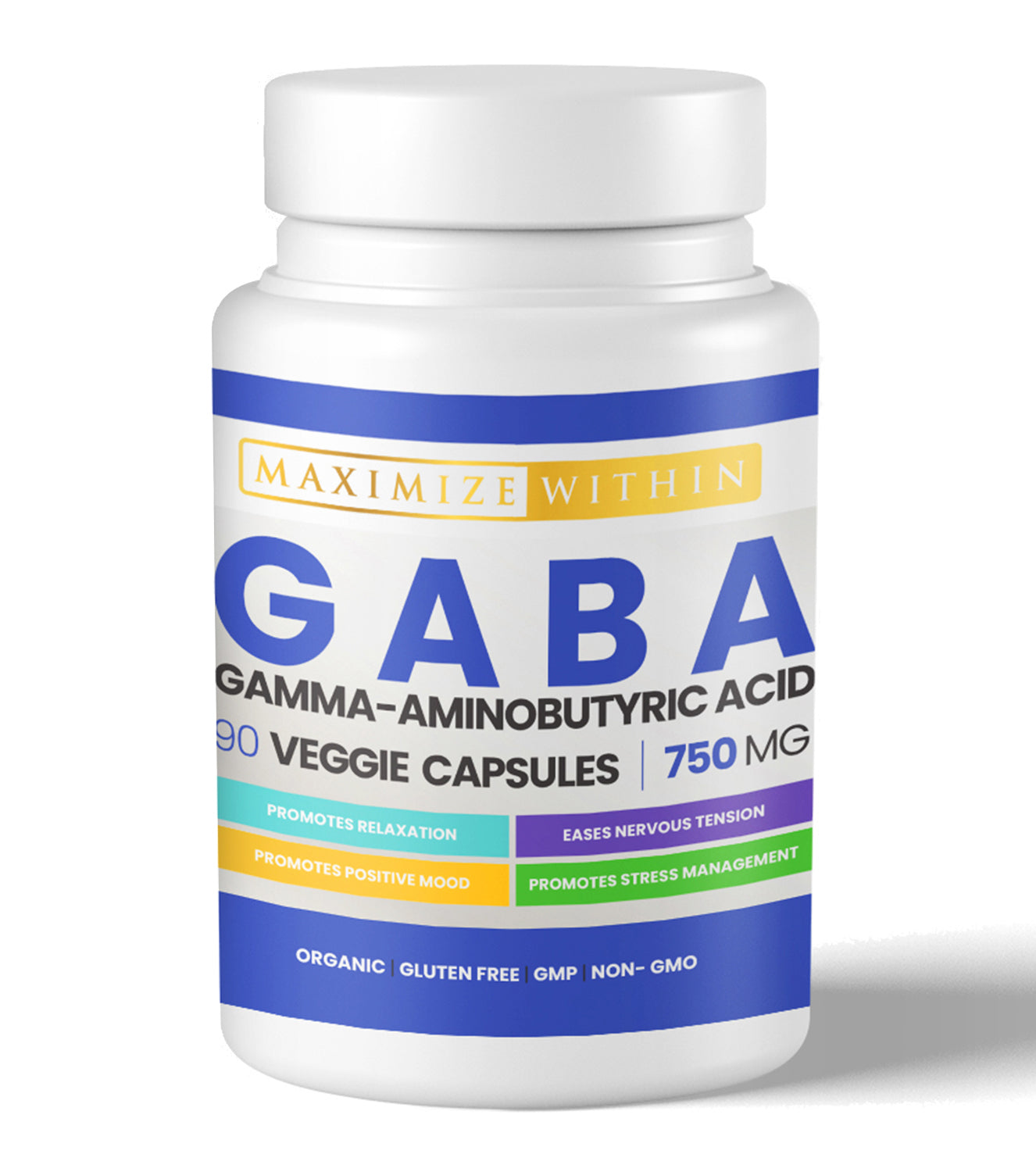 Gamma-Aminobutyric Acid - GABA Supplement - Maximum Slim | Supports Relaxation & Stress Relief