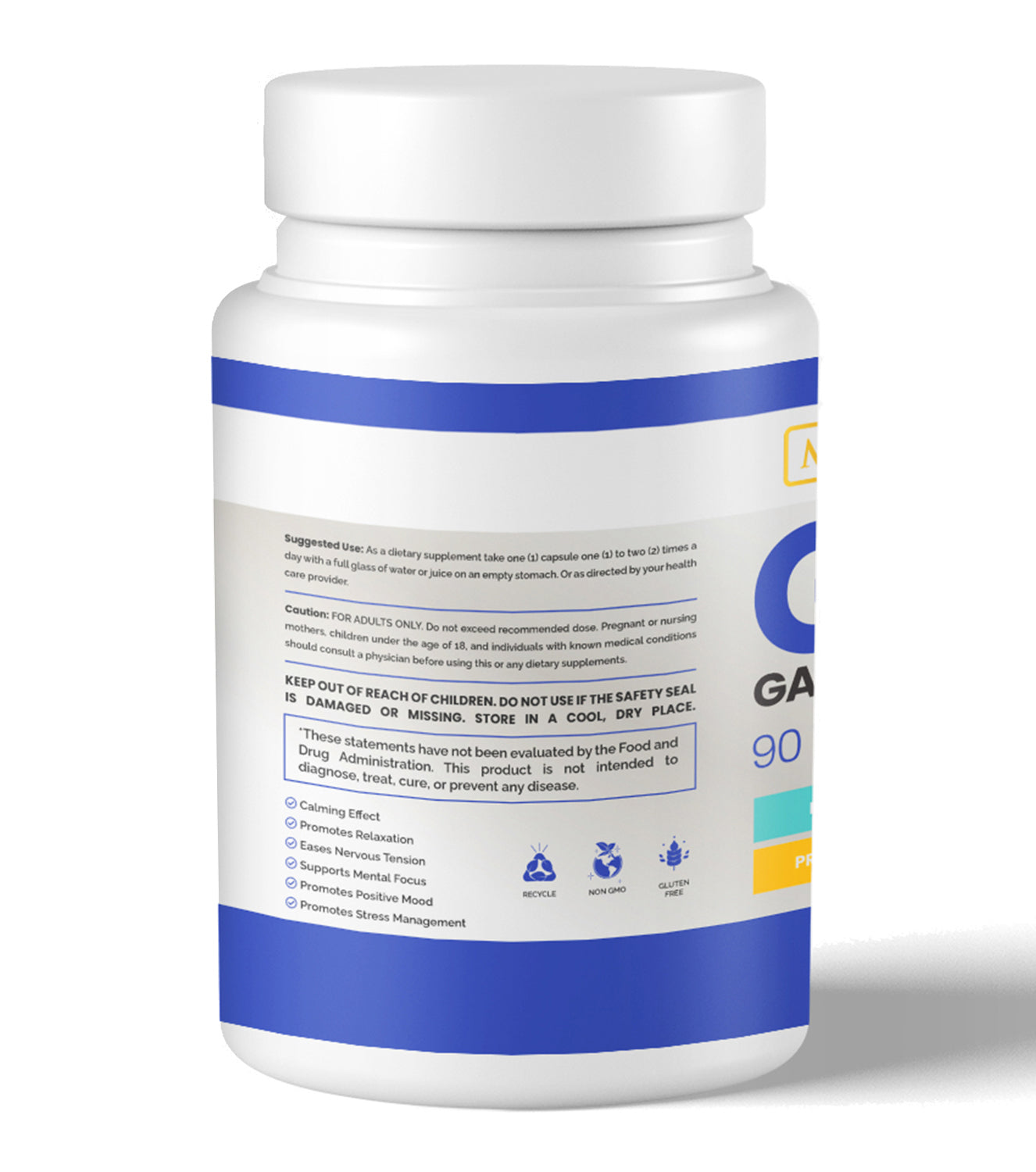 Gamma-Aminobutyric Acid - GABA Supplement - Maximum Slim | Supports Relaxation & Stress Relief