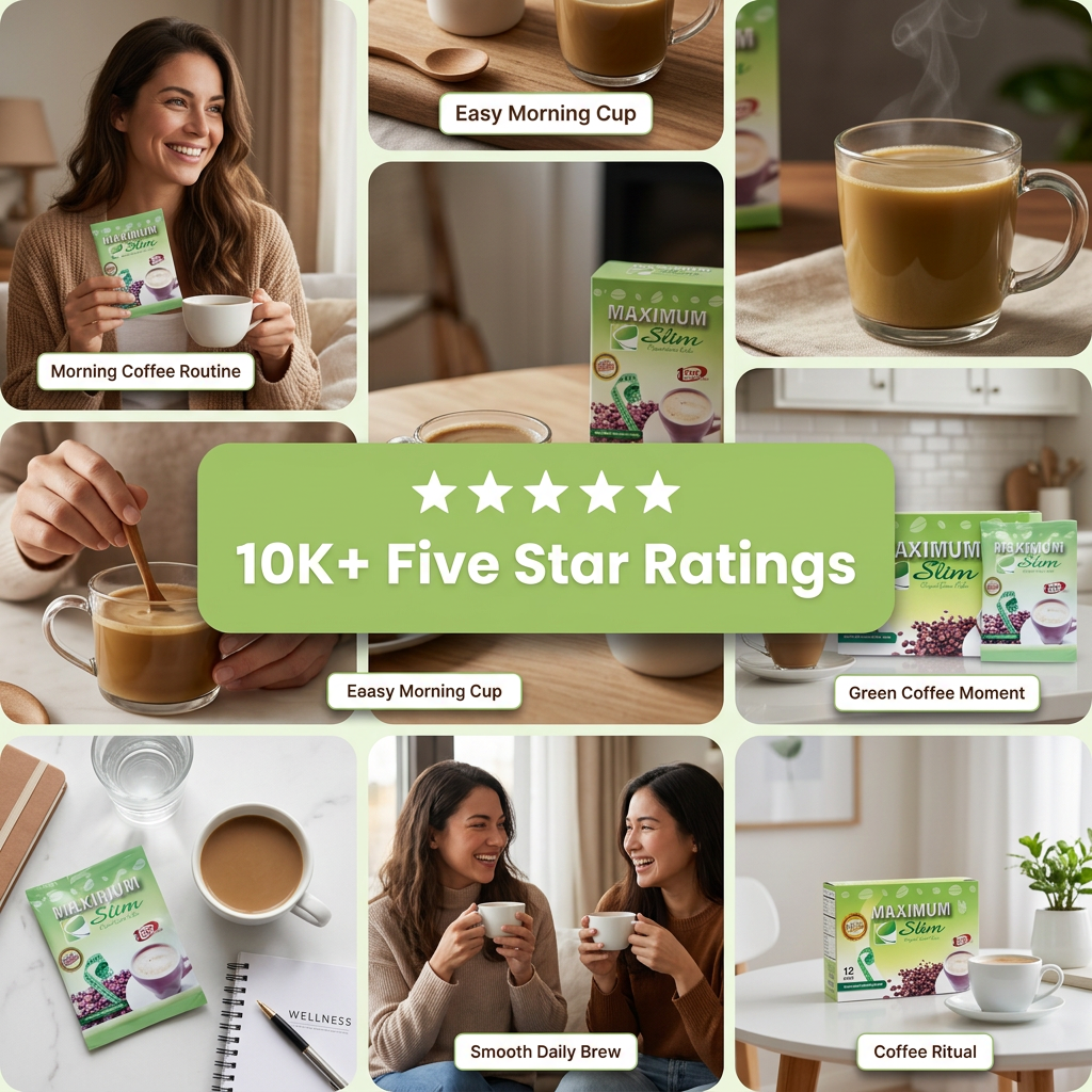 Maximum Slim Original Green Coffee | Premium Unroasted Arabica Blend (12 Ct)