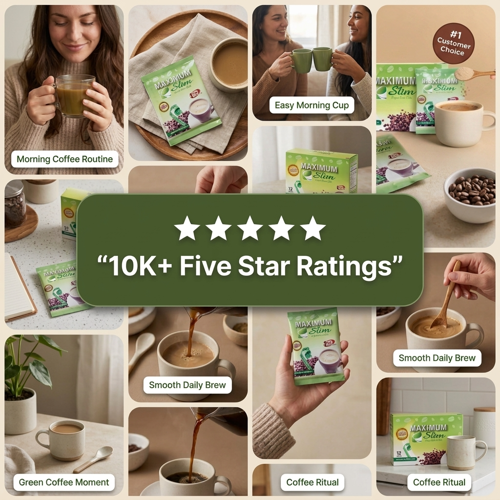Maximum Slim Original Green Coffee | Premium Unroasted Arabica Blend (30 Ct)