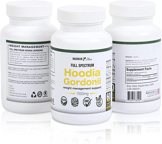 Maximum Slim Hoodia Gordonii Full Spectrum | Supports Appetite Control Naturally