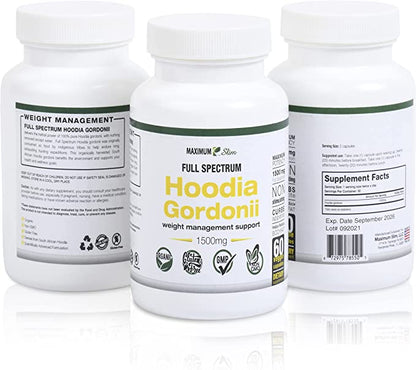 Maximum Slim Hoodia Gordonii Full Spectrum | Supports Appetite Control Naturally