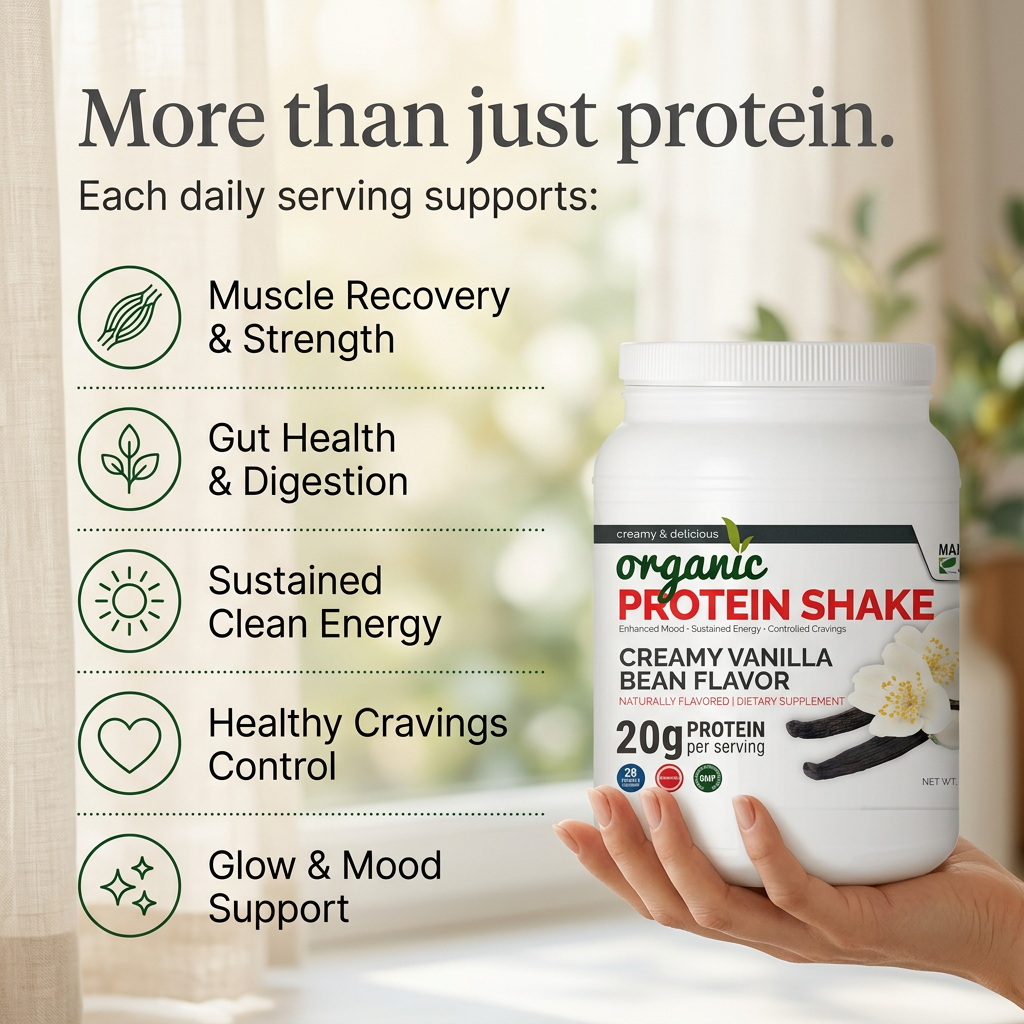 Organic Protein Shake - Maximum Slim | Nutrient Rich Drink for Muscle Recovery