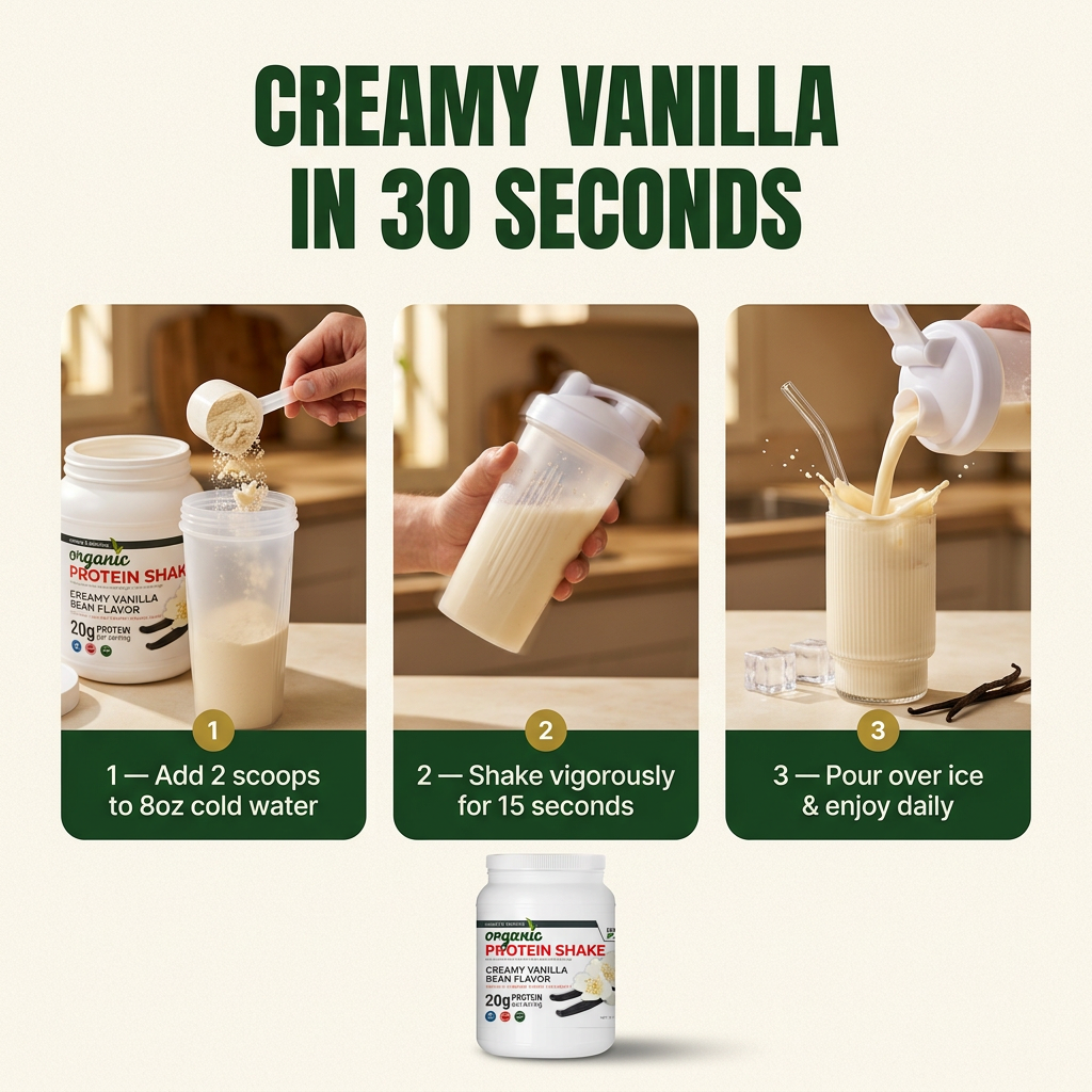 Organic Protein Shake - Maximum Slim | Nutrient Rich Drink for Muscle Recovery