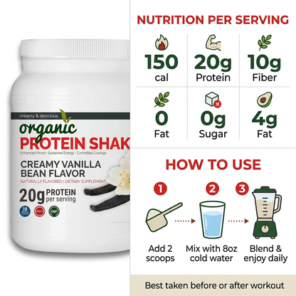 Organic Protein Shake - Maximum Slim | Nutrient Rich Drink for Muscle Recovery