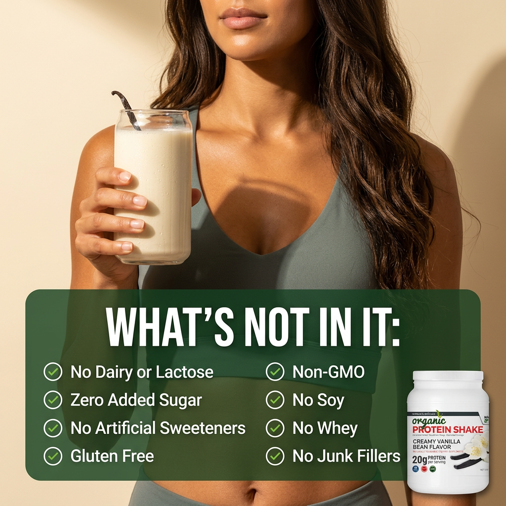 Organic Protein Shake - Maximum Slim | Nutrient Rich Drink for Muscle Recovery