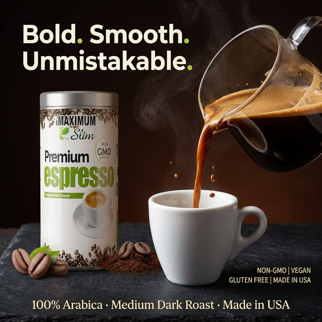 Maximum Slim Organic Espresso | Rich & Smooth Coffee for Energy Boost
