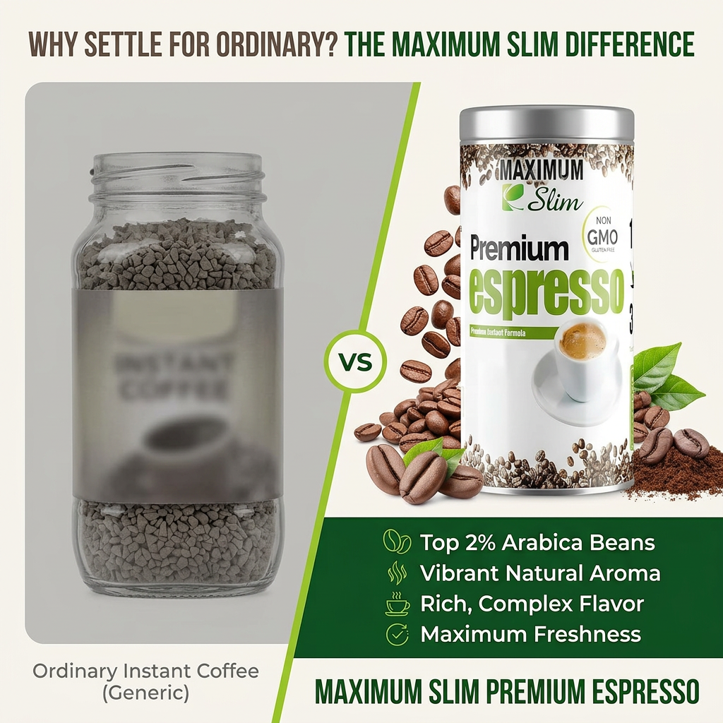Maximum Slim Organic Espresso | Rich & Smooth Coffee for Energy Boost