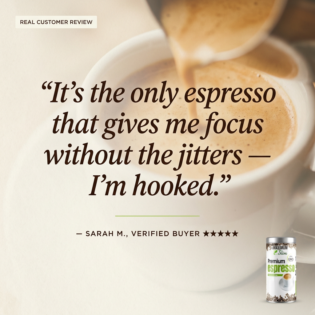 Maximum Slim Organic Espresso | Rich & Smooth Coffee for Energy Boost