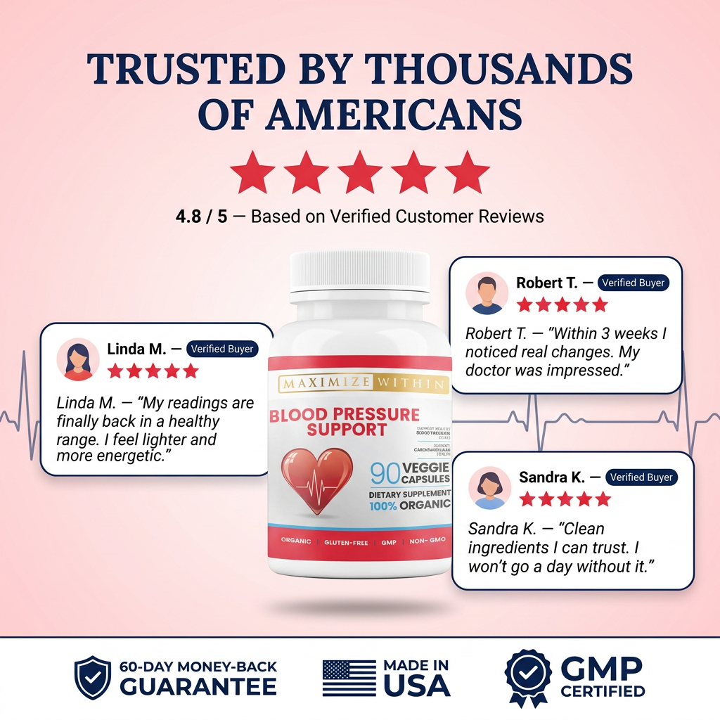 Blood Pressure Support Supplement - Maximum Slim |  Herbal Dietary Supplement