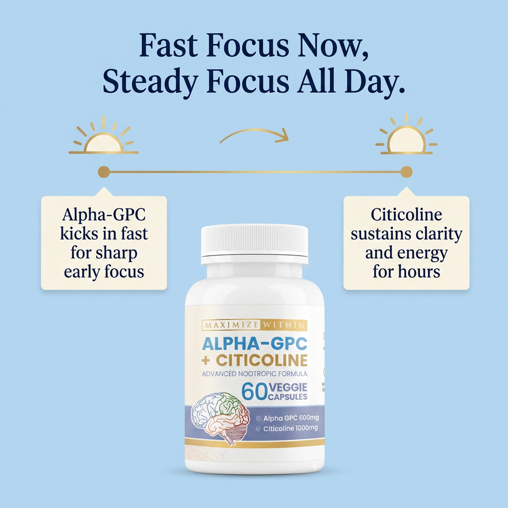 Alpha-GPC + Citicoline - Maximize Within | Special Nootropic Formula