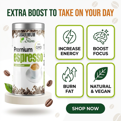 Maximum Slim Organic Espresso | Rich & Smooth Coffee for Energy Boost
