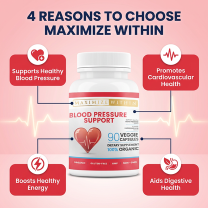 Blood Pressure Support Supplement - Maximum Slim |  Herbal Dietary Supplement