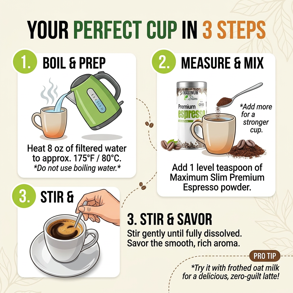 Maximum Slim Organic Espresso | Rich & Smooth Coffee for Energy Boost