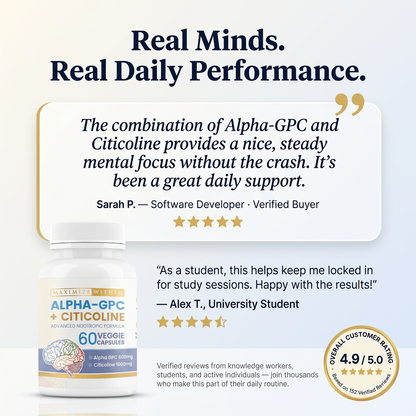 Alpha-GPC + Citicoline - Maximize Within | Special Nootropic Formula