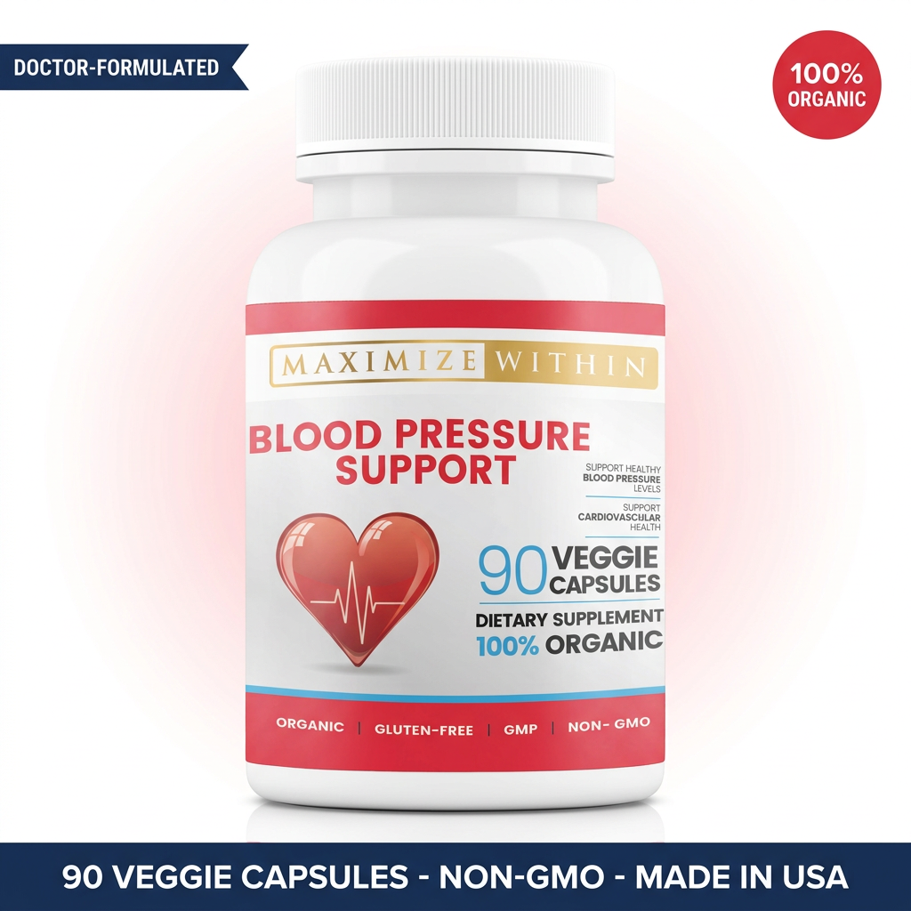 Blood Pressure Support Supplement - Maximum Slim |  Herbal Dietary Supplement