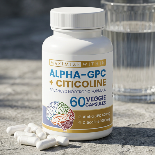 Alpha-GPC + Citicoline | Nootropic Supplement for Good Memory & Focus