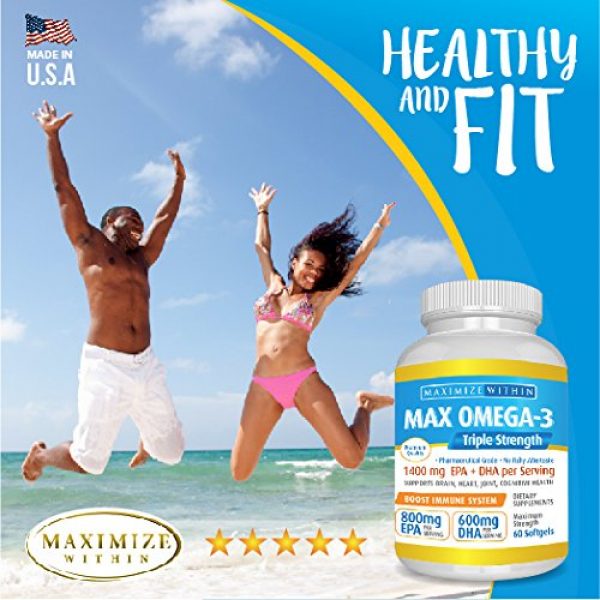 Max Omega-3 Supplement - Maximum Slim | Supports Heart & Brain Health