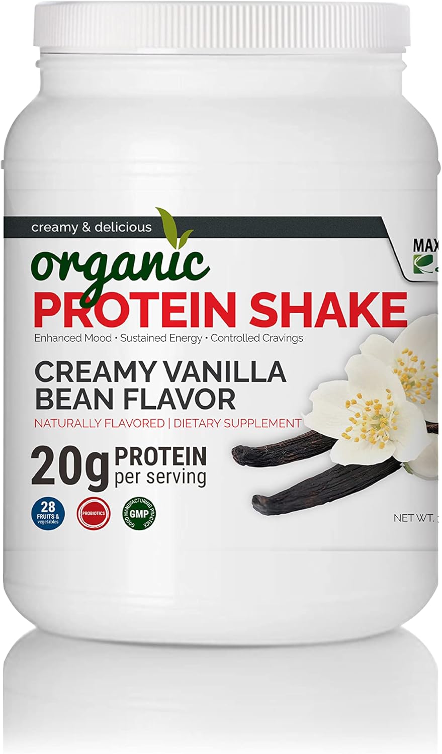 Organic Protein Shake - Maximum Slim | Nutrient Rich Drink for Muscle Recovery