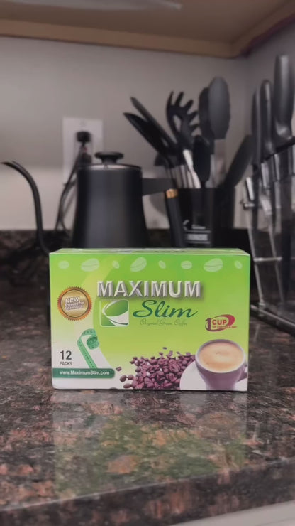 Maximum Slim Original Green Coffee | Premium Unroasted Arabica Blend (12 Ct)