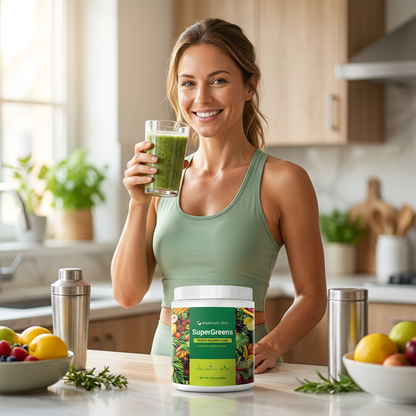 Maximum Slim SuperGreens Powder | Plant-Based Nutrient Drink Mix
