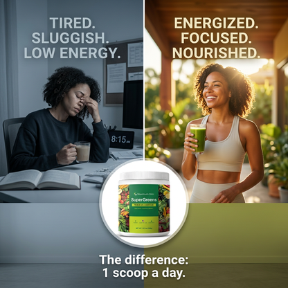 Maximum Slim SuperGreens Powder | Plant-Based Nutrient Drink Mix