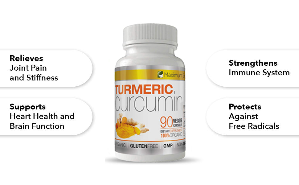 Turmeric Curcumin Supplement - Maximum Slim | Natural Joint & Wellness Support