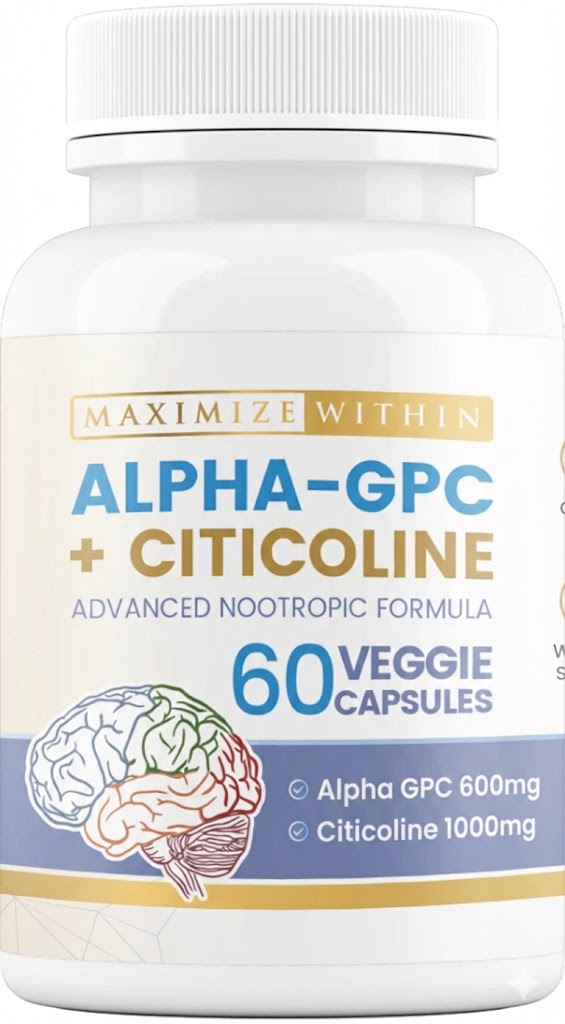 Maximize Within Alpha-GPC + Citicoline | Advanced Nootropic Brain Support Formula