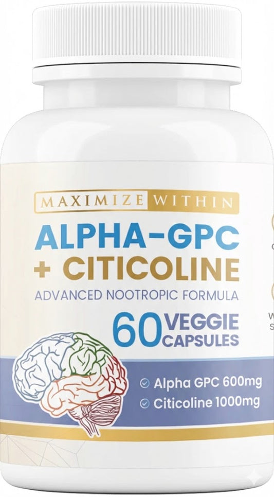 Alpha-GPC + Citicoline - Maximize Within | Advanced Nootropic Formula